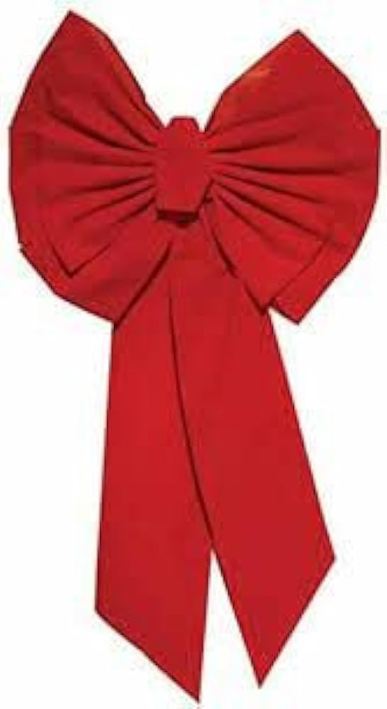 Rocky Mountain Goods Red Christmas Bow Extra Large 35” by 18” - 11 Looped Waterproof Velvet L... | Amazon (US)