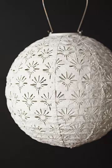 Deco Lace Solar Lantern | Anthropologie (US)