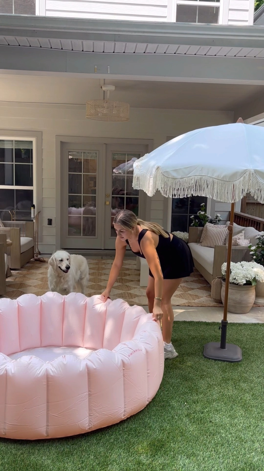 The cutest pool for summer! 🩷🐶

#LTKvlog #LTKSwim #LTKHome