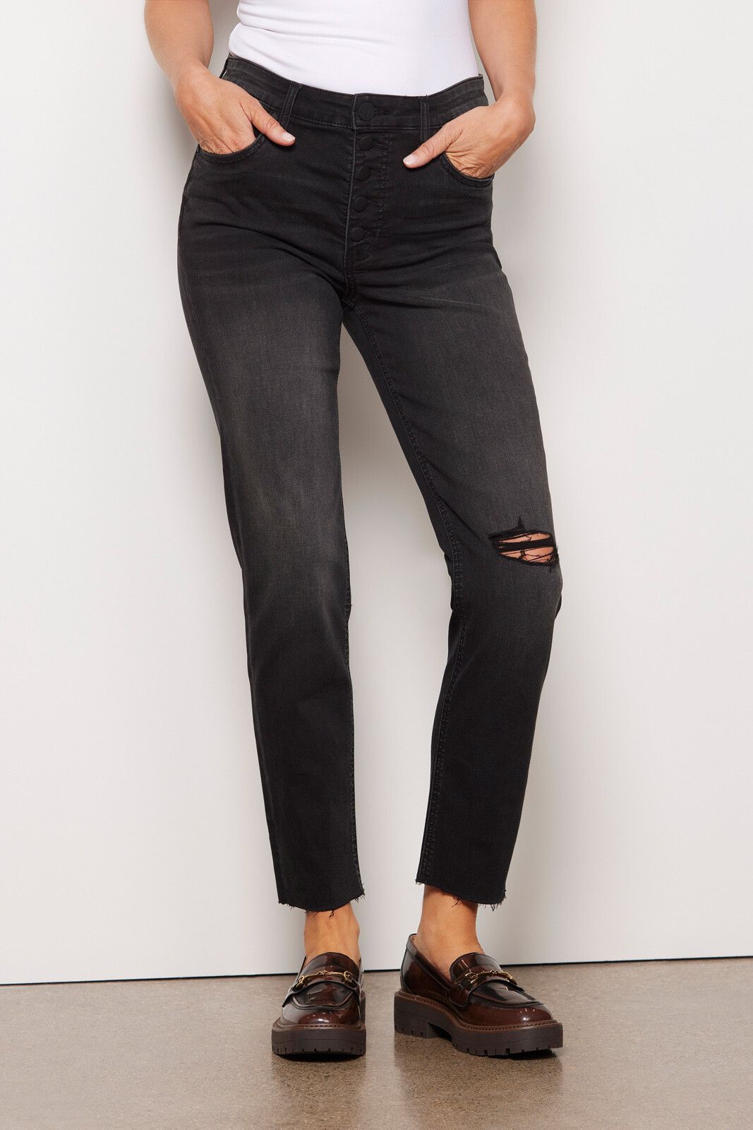 KUT FROM THE KLOTH Rachael High Rise Straight Jean | EVEREVE | Evereve