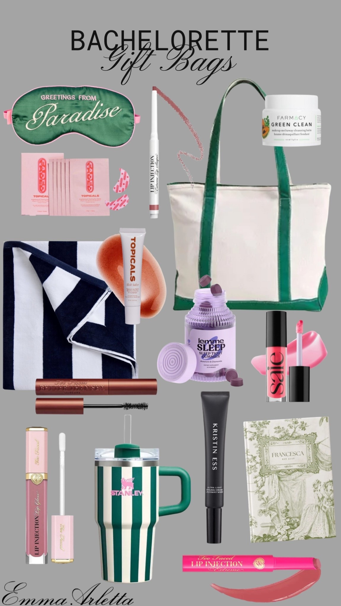 bachelorette party gift bags 🫶🏼💄☁️

#bachelorette #giftbags #gift #beauty #makeup

#LTKBeauty