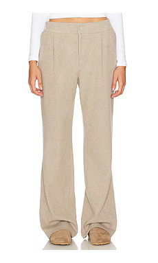 Varley Aberdeen Straight Leg Pant in Taupe Marl from Revolve.com | Revolve Clothing (Global)