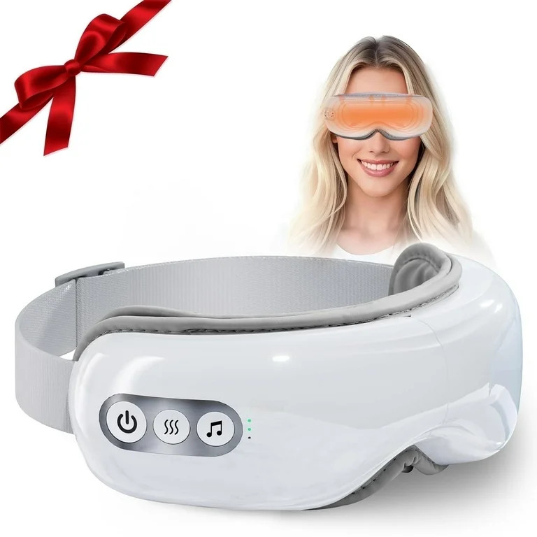 MICHPONG Eye Massager with Heat & Vibration – 5 Massage Modes, Bluetooth Music, Adjustable Head... | Walmart (US)
