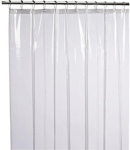 LiBa Mildew Resistant Antimicrobial PEVA 8G Shower Curtain Liner, 72x72 Clear is Non Toxic, Eco F... | Amazon (US)