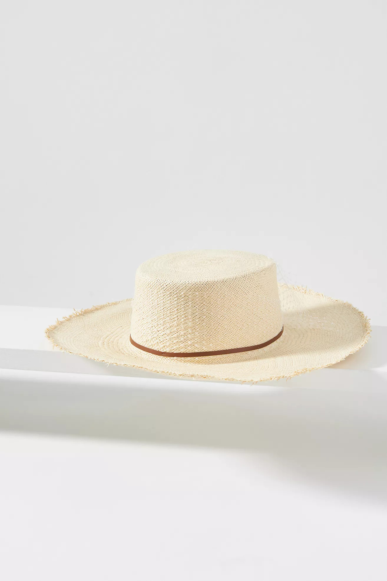 Sensi Studio Glamour Fray Edge Boater | Anthropologie (US)