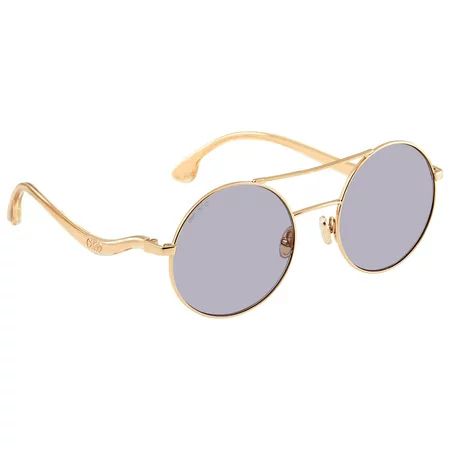 Jimmy Choo Gold Mirror Round Ladies Sunglasses MAELLE/S 0HZJ/K1 54 | Walmart (US)
