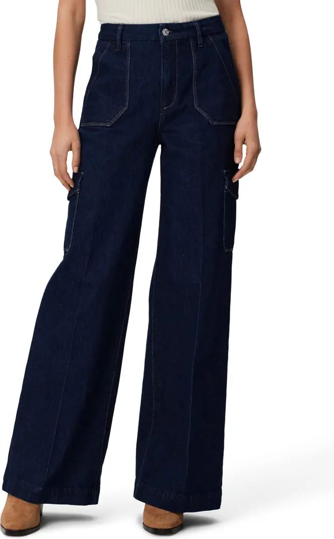 Harper High Waist Wide Leg Cargo Jeans | Nordstrom