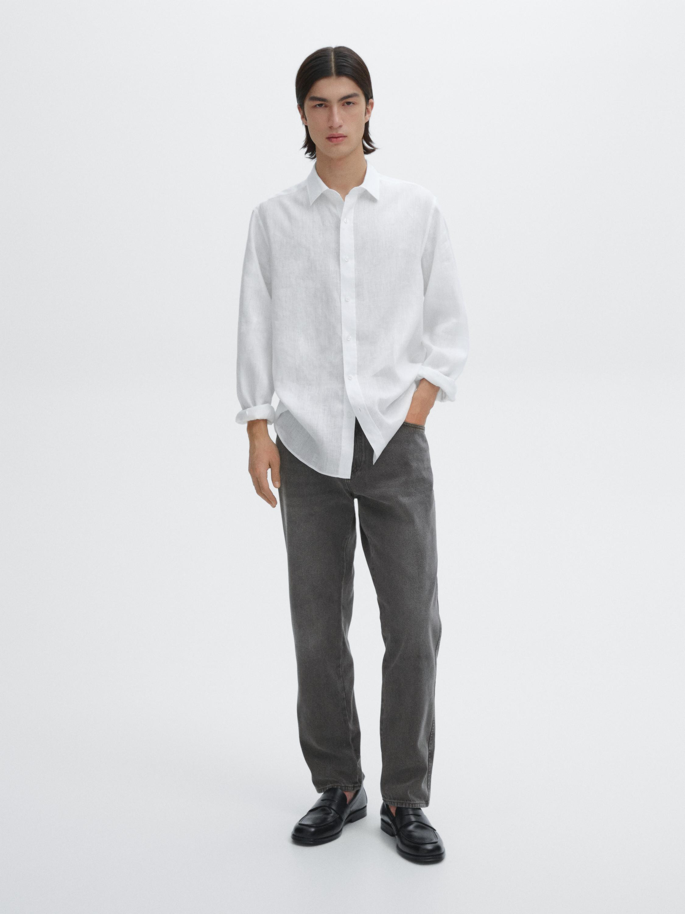 Essential 100% linen shirt | Massimo Dutti US
