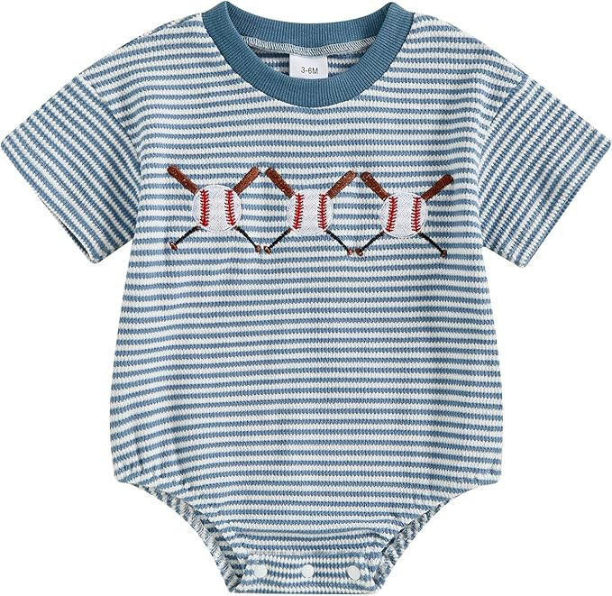 Baby Boy Clothes Summer Baby Boy Bubble Romper Short Sleeve Jumpsuit One Piece Outfit Newborn Inf... | Amazon (US)