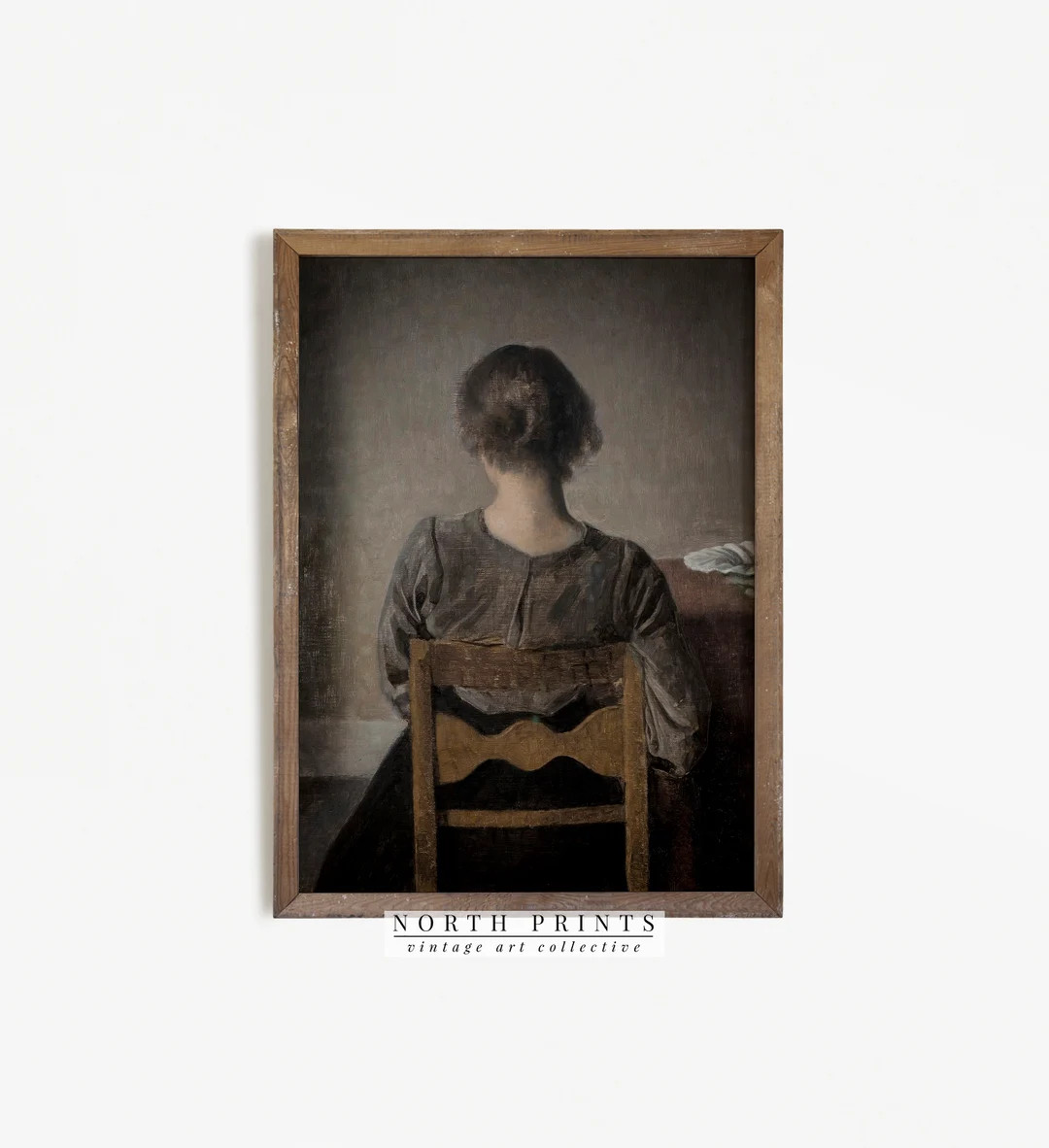 Portrait Painting Woman Portrait Print Farmhouse Kitchen Decor Digital PRINTABLE Wall Art North P... | Etsy (US)