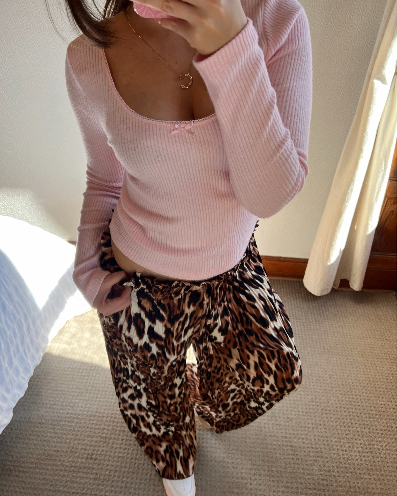 Pink top and leopard print trousers spring ootd!
Pink long sleeved bow top, leopard print trouser outfit, asos outfit, spring outfit, summer outfit, brunch outfit, outfit inspo

#LTKsummer #LTKstyletip #LTKuk