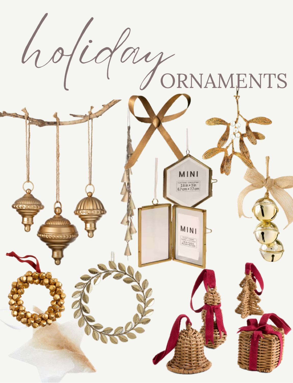 Holiday ornaments | gold holiday ornaments | Christmas ornaments | Christmas tree 

#LTKHome #LTKSeasonal