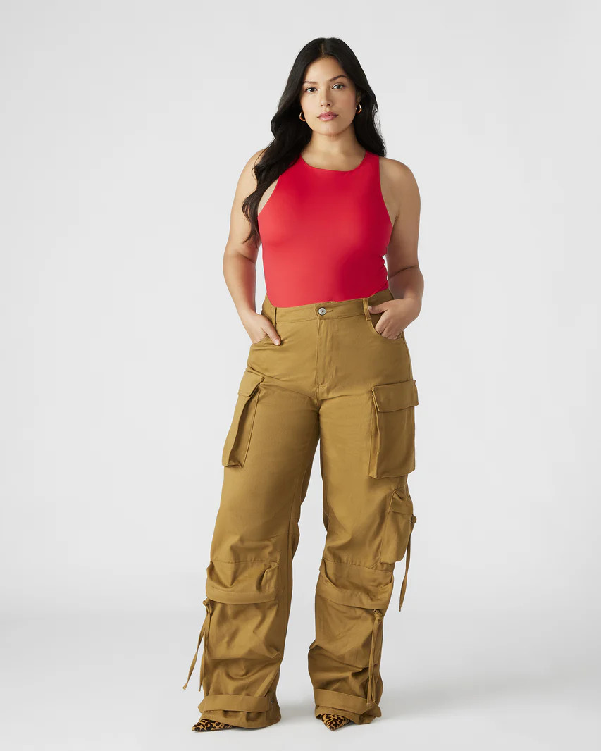 DUO Khaki Women's Utility Cargo Pants | Steve Madden (US)