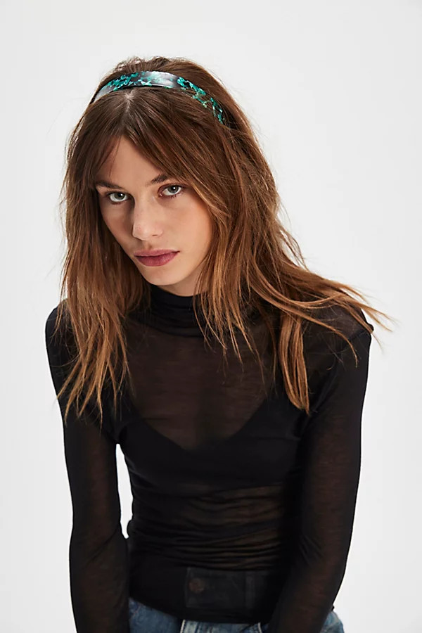 Tort Hard Headband at Free People in Seaweed | Free People (UK)