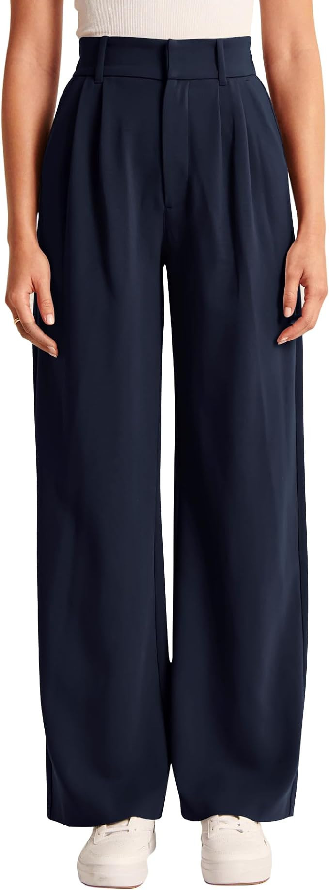 NIMIN High Waisted Work Pants for Women Business Casual Office Dress Pants Trousers with Pockets ... | Amazon (US)