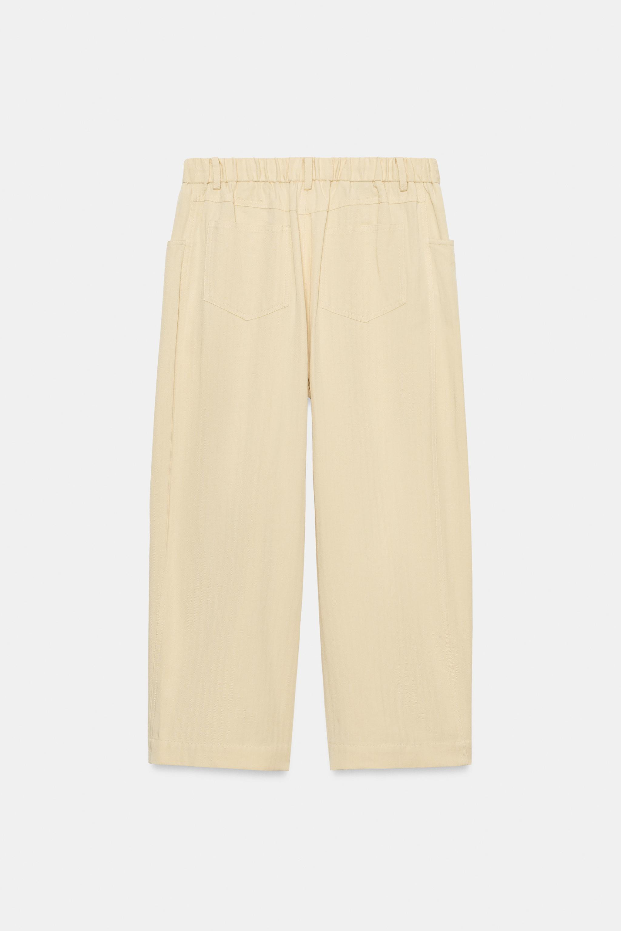 ZW COLLECTION HERRINGBONE TEXTURED PANTS | Zara US