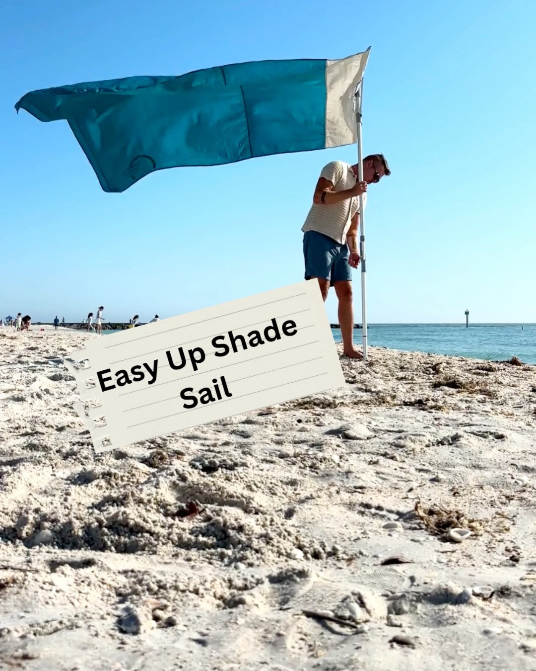 This shade sail is the easiest one to put up, and we know because we've tested five others! :)  

 #LTKmomlife #LTKTravel #LTKKids