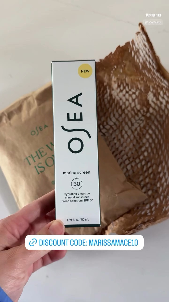 Clean daily sunscreen! Light and great for daily use. OSEA skincare 

OSEA discount code: MARISSAMACE10

#LTKgrwm #LTKselfcare #LTKSeasonal
