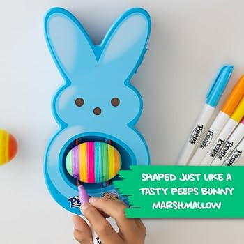 The Eggmazing Egg Decorator - Peeps Bunny - Arts and Craft Set Includes 6 Colorful Quick Drying, ... | Amazon (US)