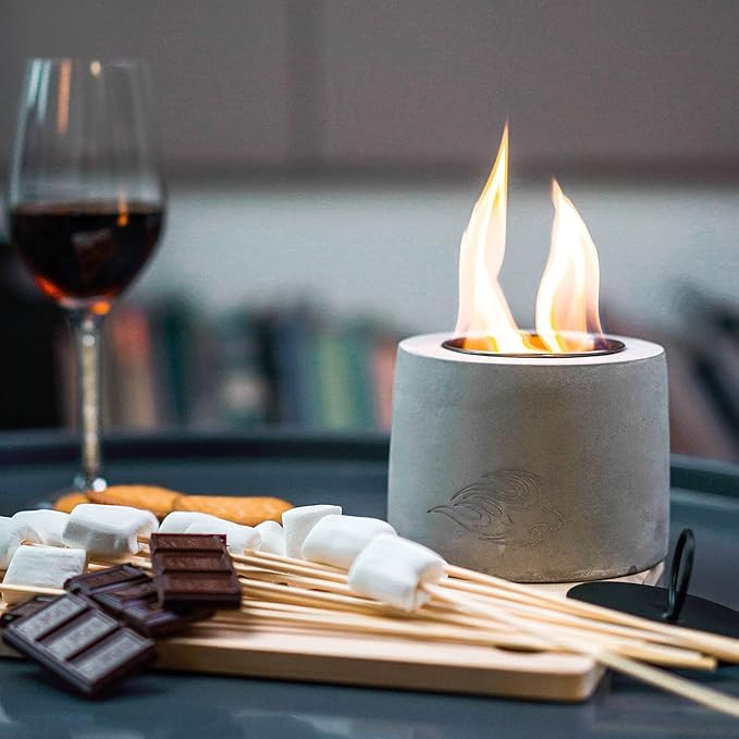 Portable Tabletop Fire Pit Bowl - Table Top Rubbing Alcohol Fireplace Indoor Outdoor Decor Mini F... | Amazon (US)