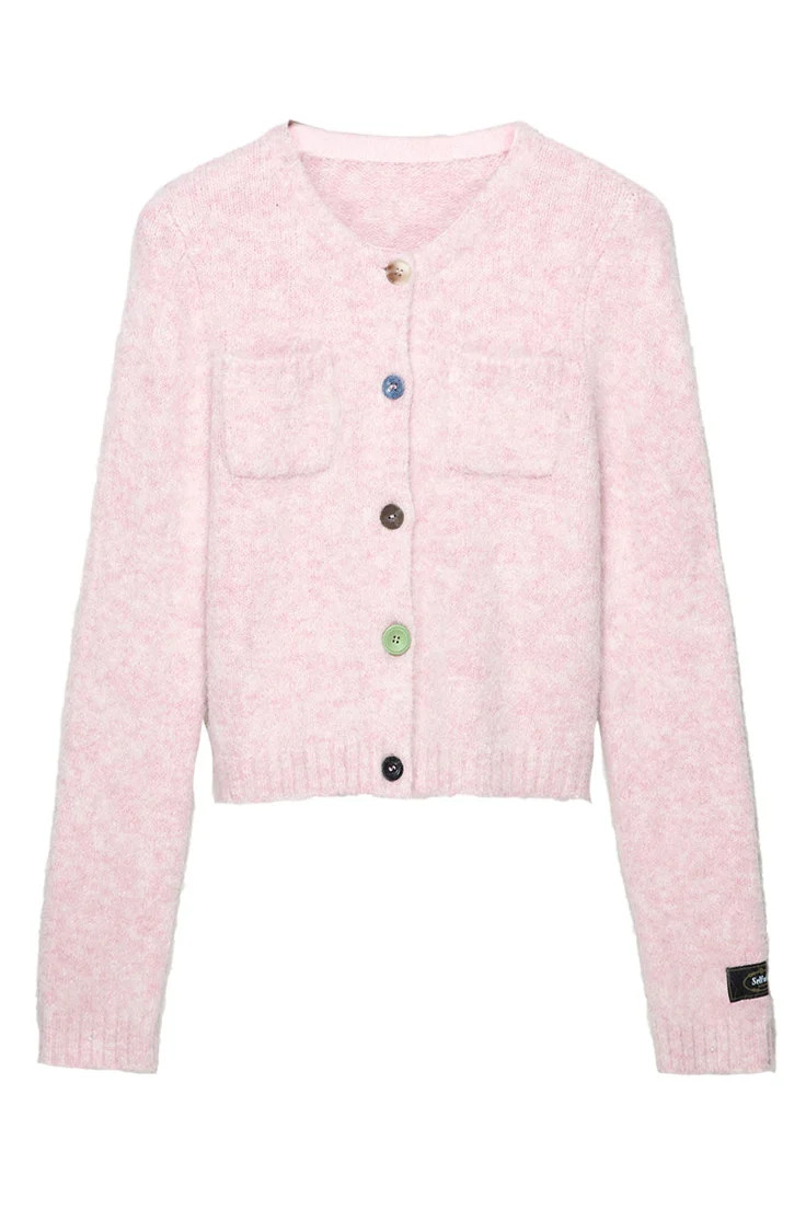 Alpaca Blend Cropped Cardigan Sweater | SELFWHO