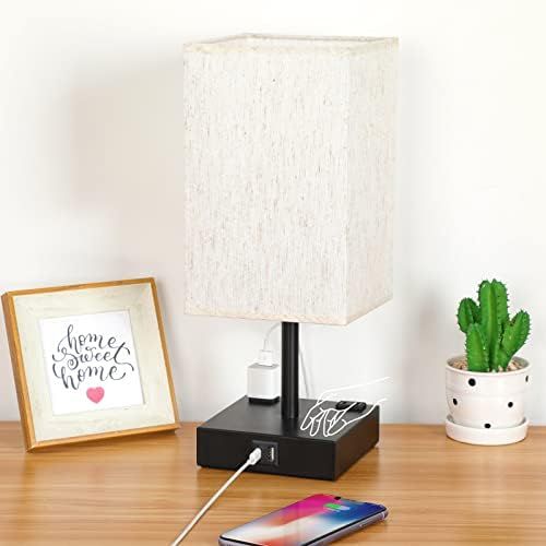 Touch Control Table Lamp - Soilsiu 3 Way Dimmable Nightstand Lamp with USB C & USB A Charging Por... | Amazon (US)