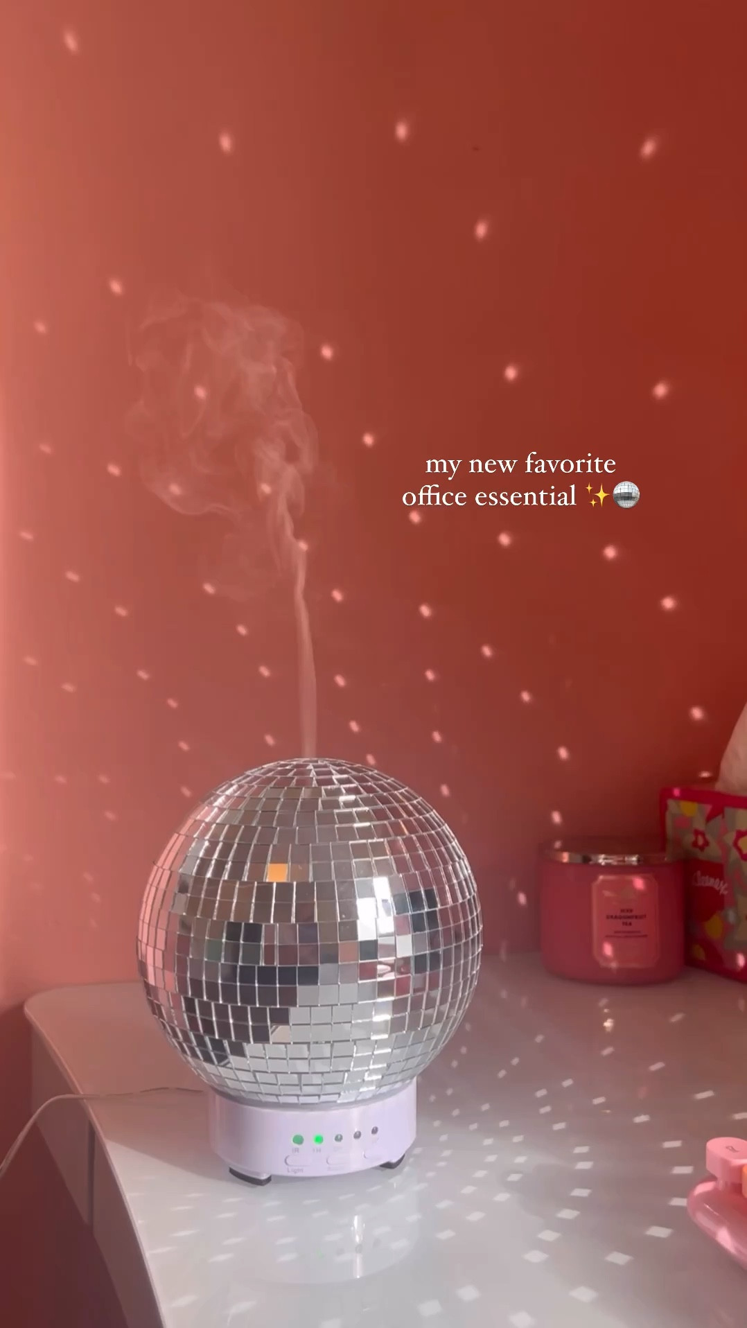 I’m obsessed with this disco diffuser! It makes my office such a happy space 🤩 

#LTKhome #LTKxPrime #LTKsalealert