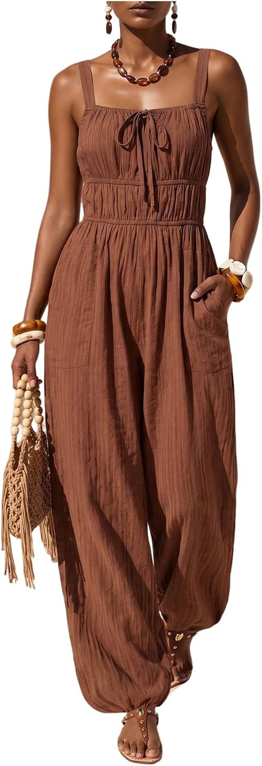 BEAUDRM Women's One Piece Jumpsuits Dressy Balloon Pants Jumpsuits | Amazon (US)
