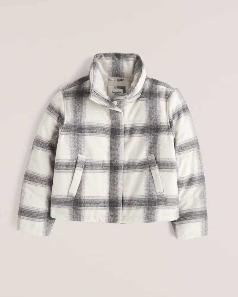 A&F Wool-Blend Mini Puffer | Abercrombie & Fitch (US)