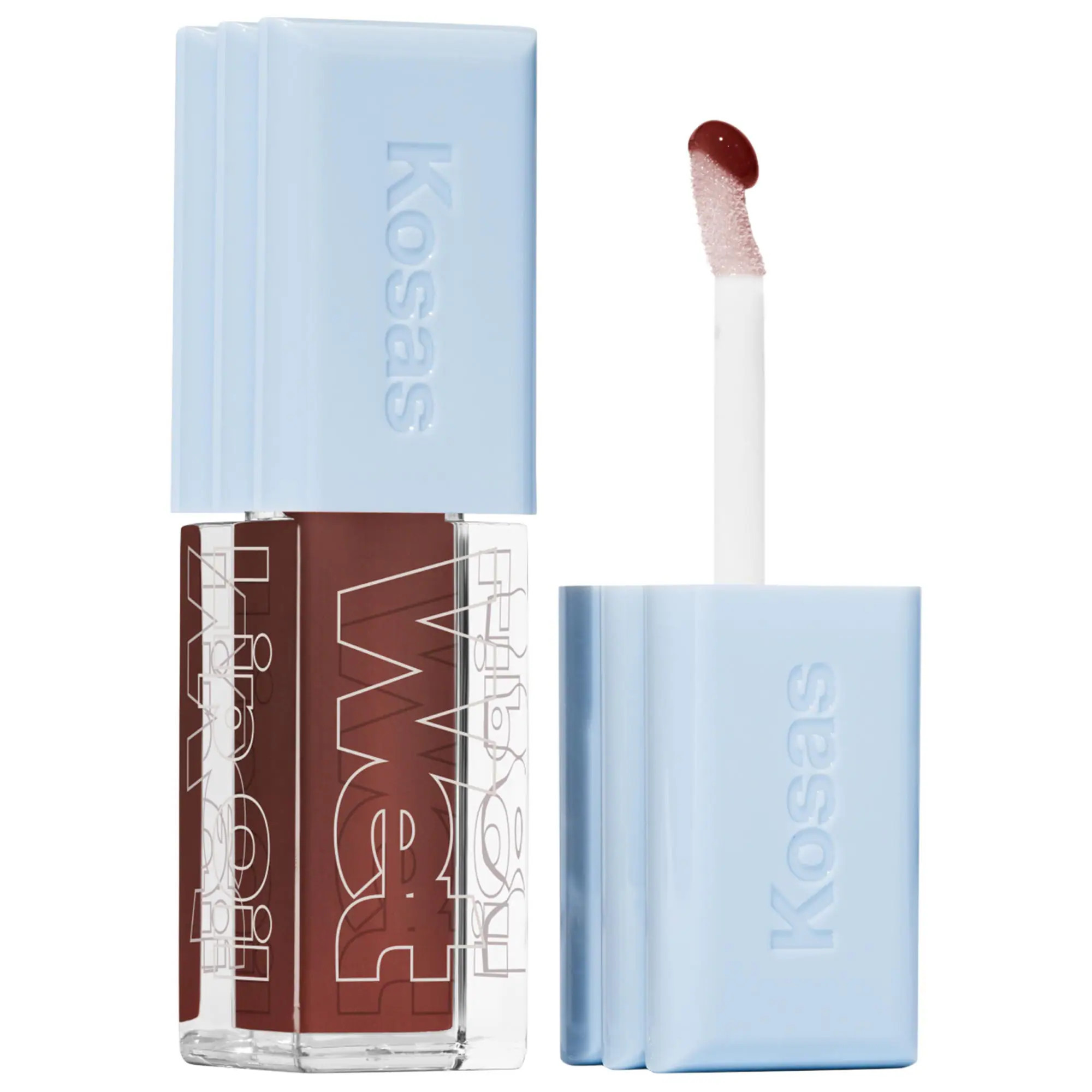 Kosas Wet Lip Oil Plumping Peptide Lip Treatment Gloss Cola 0.15 oz/4.6 mL | Sephora (US)