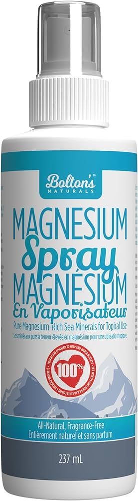 Magnesium Chloride Spray, 257ML | Relieves Tension | Amazon (CA)