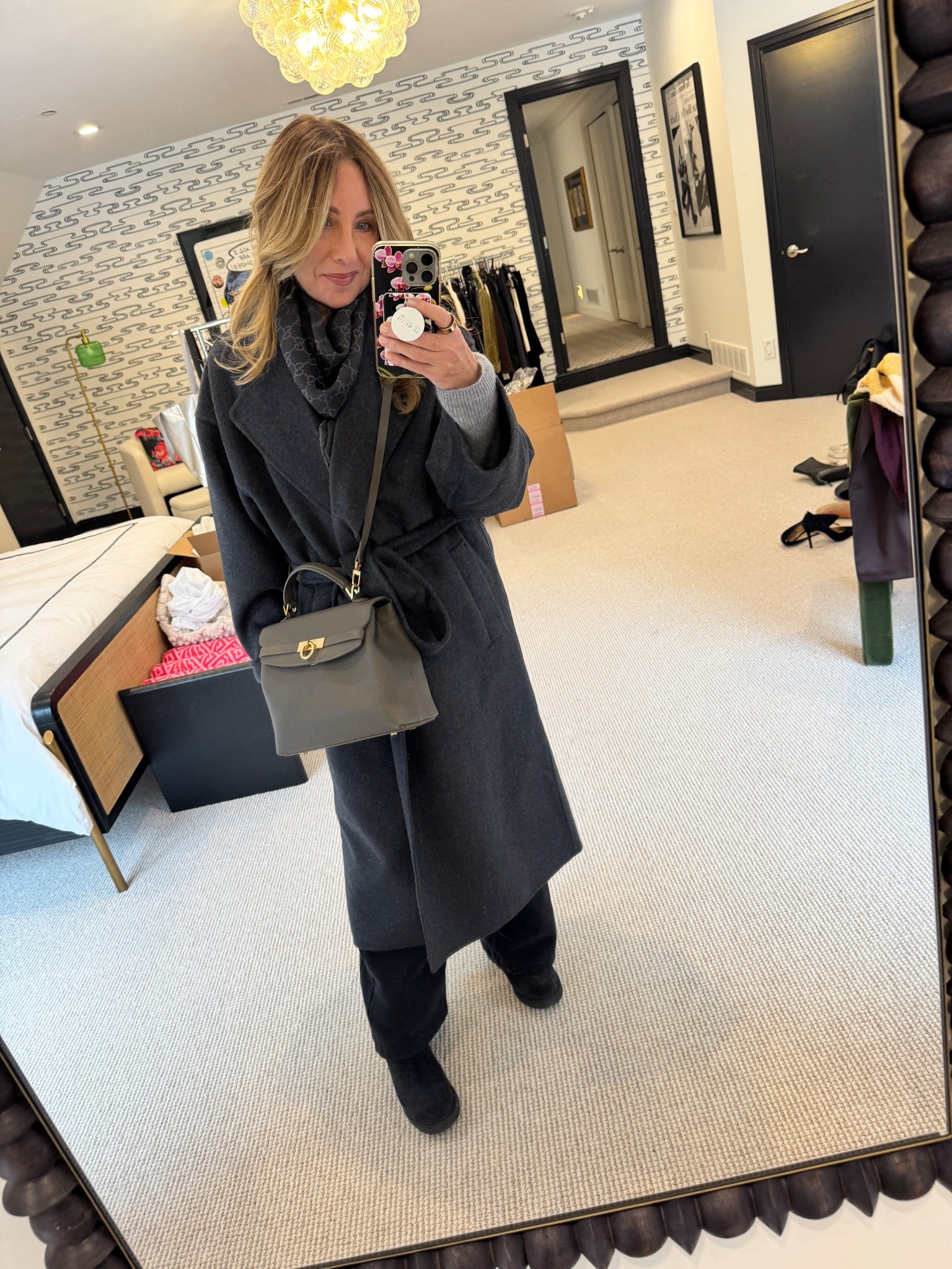 This is all about the power of good outerwear. I was literally wearing sweats and UGGs underneath, but because I had on a great jacket and a good bag I looked like I had my sh*t together. 

#LTKgrwm #LTKdayinmylife #LTKootd