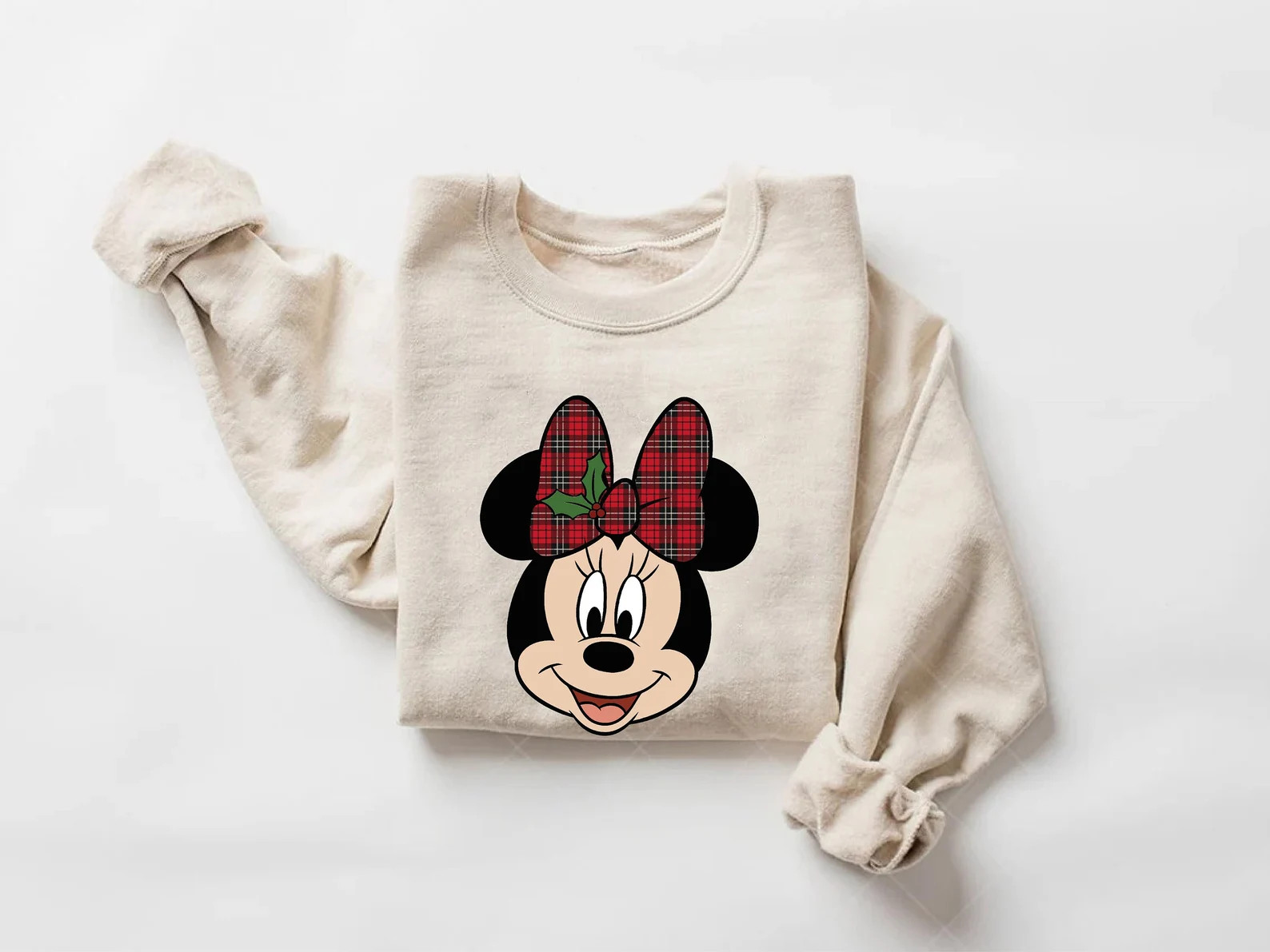 Disney Minnie Mouse Christmas Bow Sweatshirt,mickey's Very Merry Christmas,disney Xmas Tees,disne... | Etsy (US)
