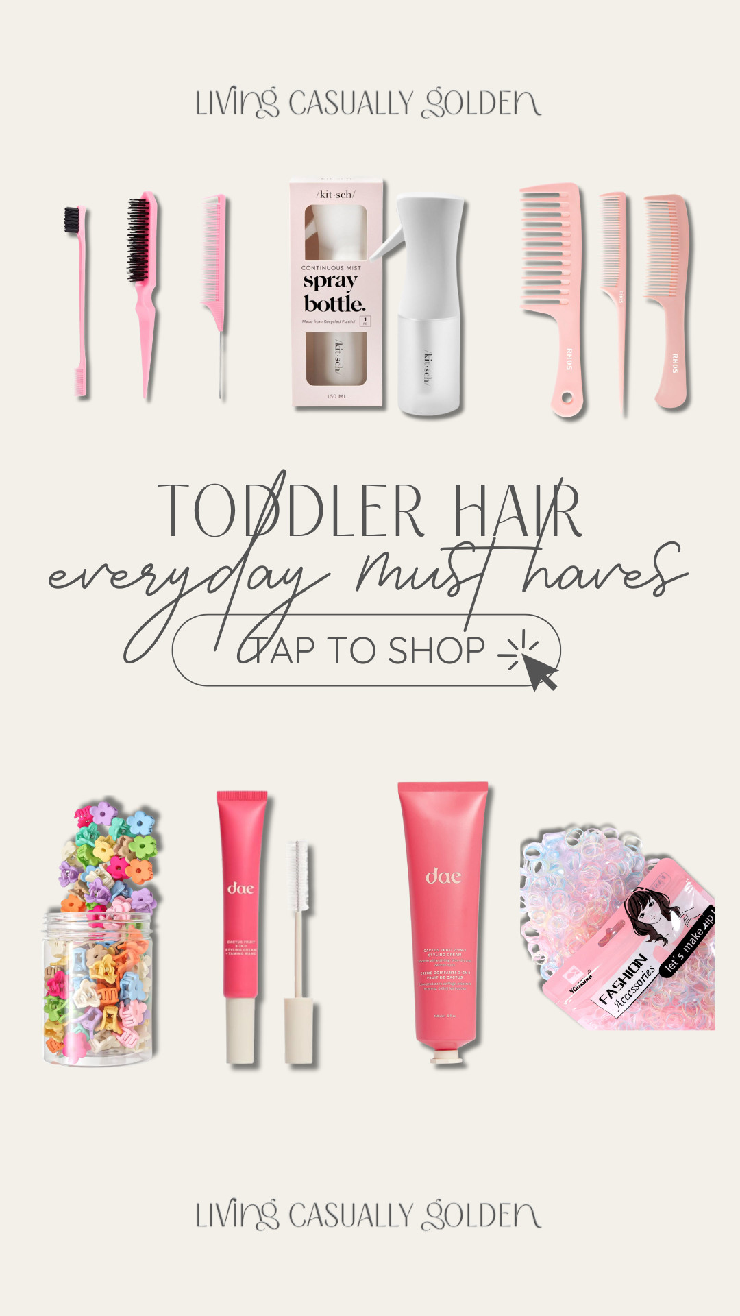 Our favorite hair tools and products for my toddlers hair! I love the Dae styling cream (for myself too) and keep the mini wand in my diaper bag!  

 #LTKBeauty #LTKKids