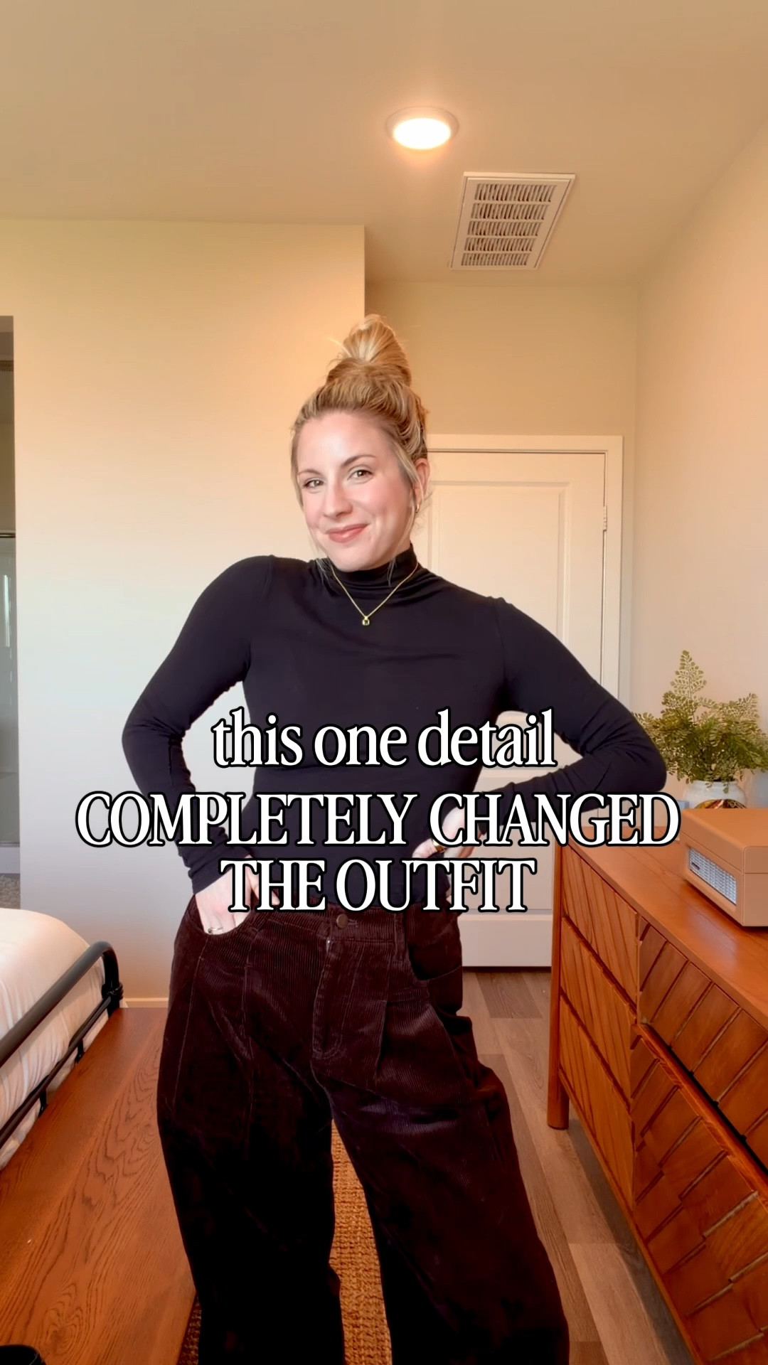 Styling a simple base outfit with elevated layers 🤎

Wearing a dark brown wide-leg pant styled with a black roll-neck and an oversized bomber for an easy, polished everyday look. I love pieces that can be worn multiple ways — removing the collar detail instantly changes the vibe and makes this outfit feel more minimal and versatile.

Perfect for casual workdays, coffee runs, or travel outfits that still feel put together.

Gifted items noted below.

#LTKdayinmylife #LTKSeasonal #LTKootd