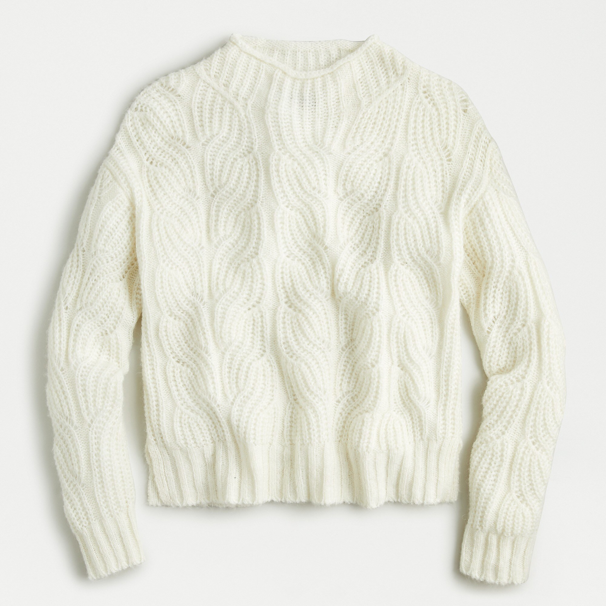 Pointelle cable sweater | J. Crew US