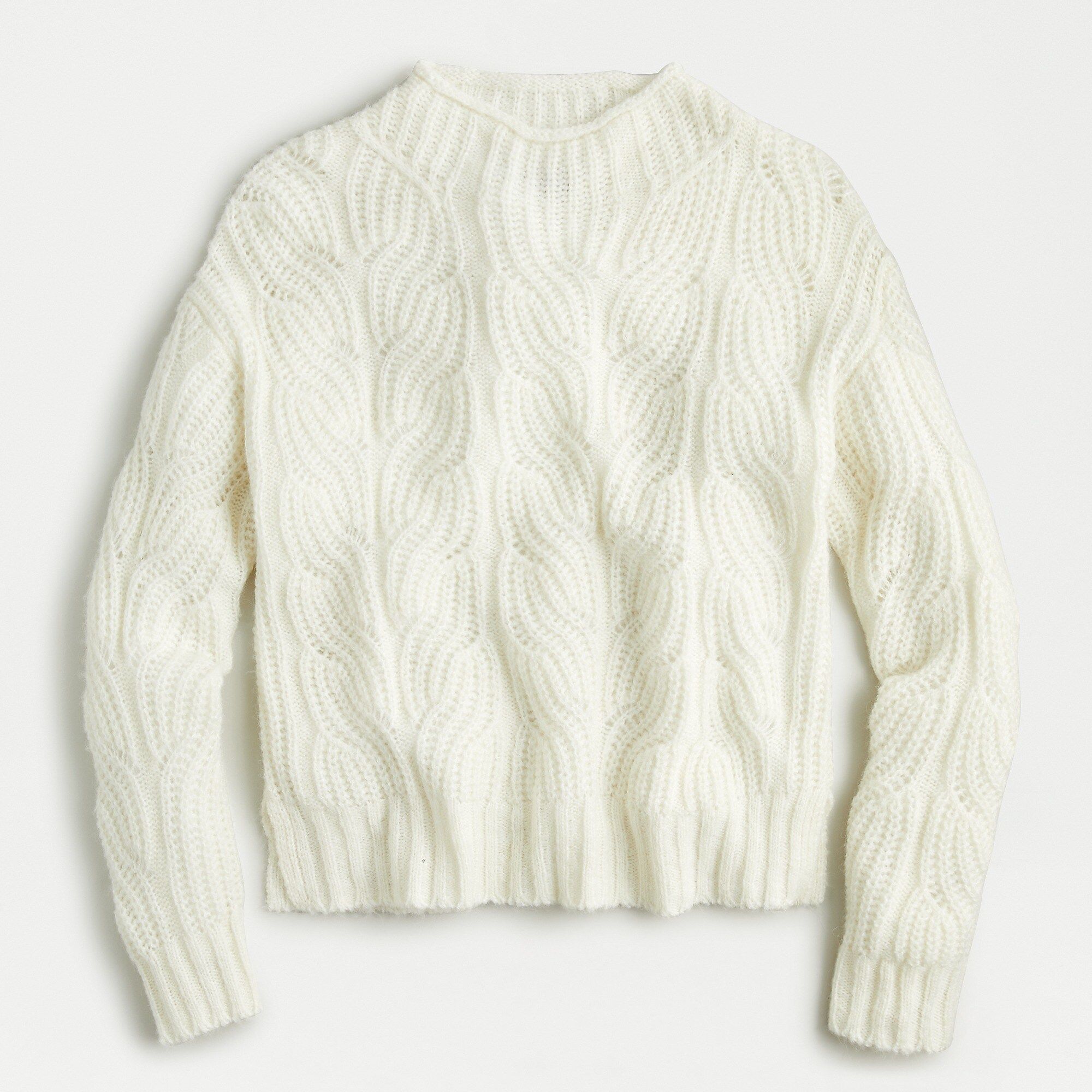 Pointelle cable sweater | J.Crew US