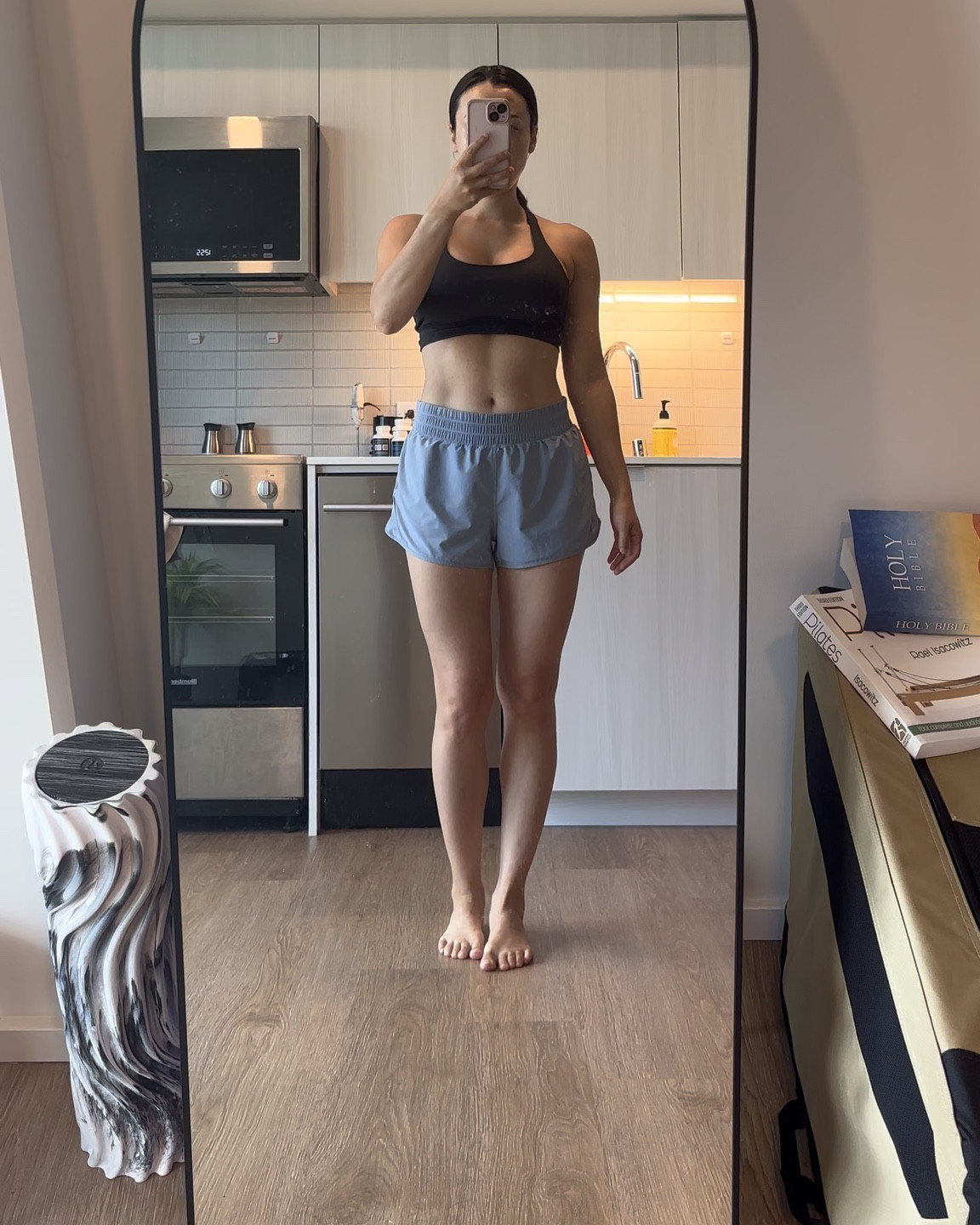 Comfy lululemon inspired shorts I got from Amazon.  So perfect for pilates and lounging at home and a much better price point than the real thing.  

#LTKActive #LTKFindsUnder50 #LTKStyleTip