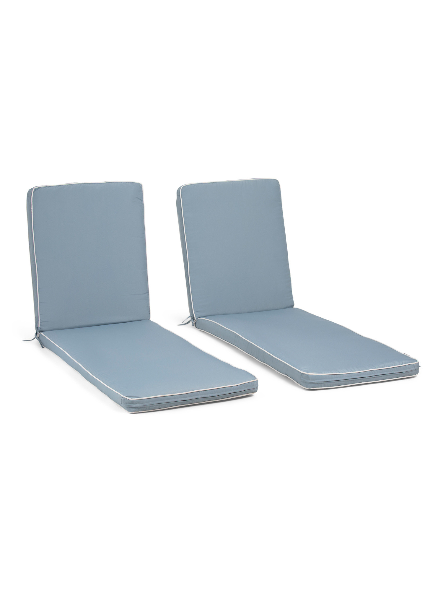 2pk 80x24 Solid T-spun Chaise Outdoor Lounger Cushions | TJ Maxx