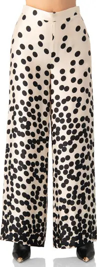 Wide-Leg Polka Dot Palazzo Trousers | Nordstrom