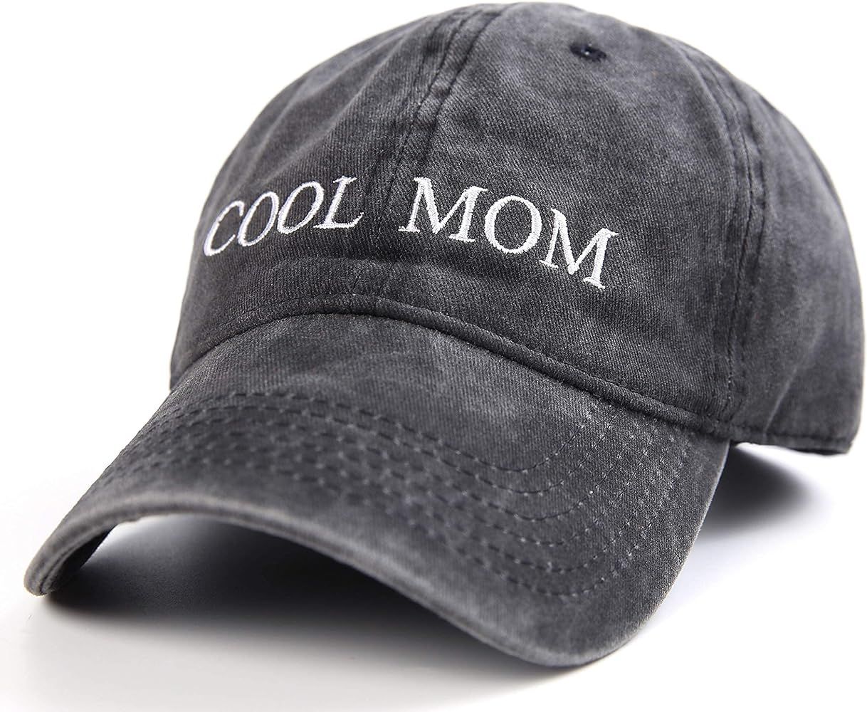Lichfamy Cool Mom Hats, Fun Dad Hat, Mama Hats for Women, Distressed Mom Hat Baseball Caps | Amazon (US)