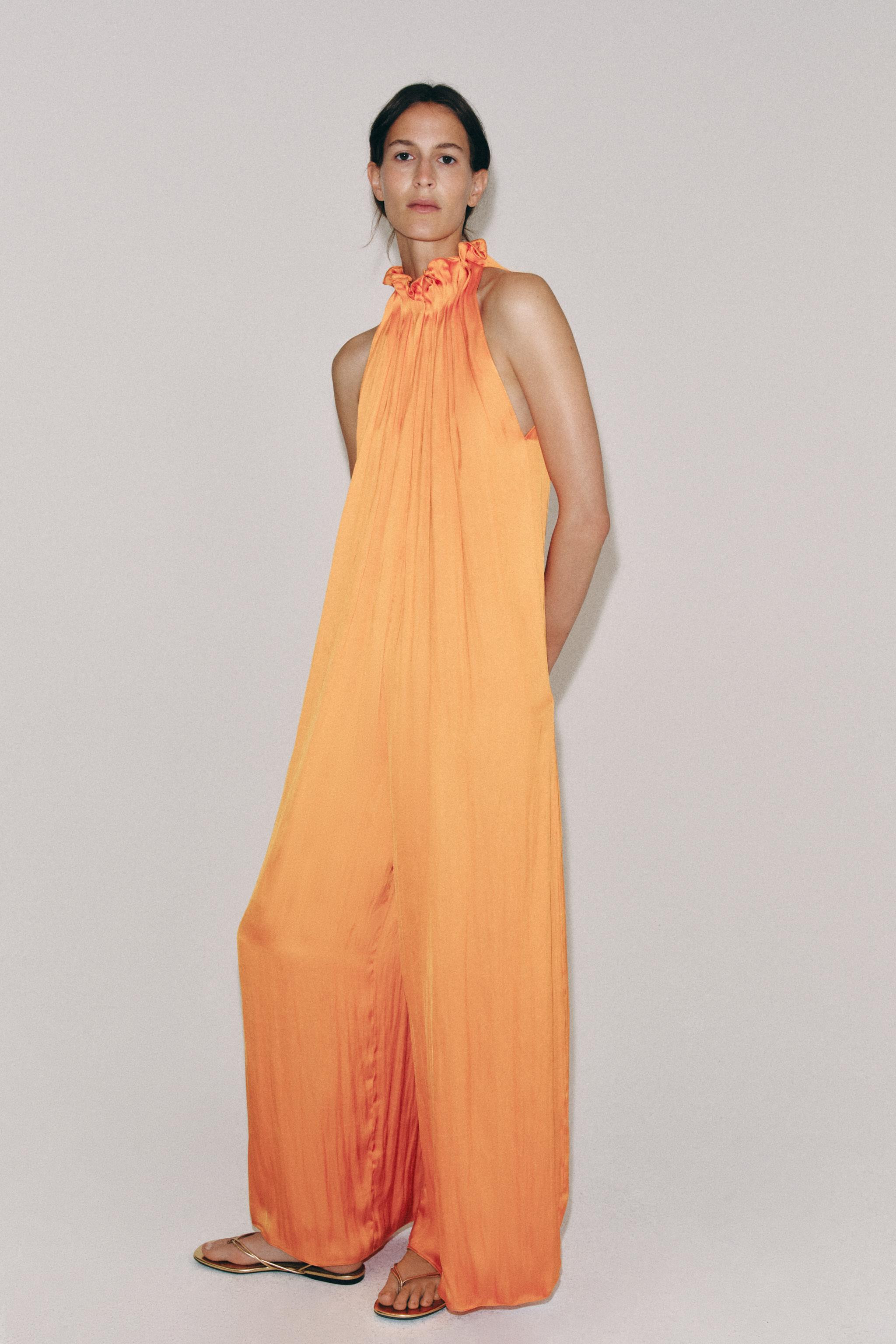 ZW COLLECTION SATIN EFFECT JUMPSUIT | Zara US