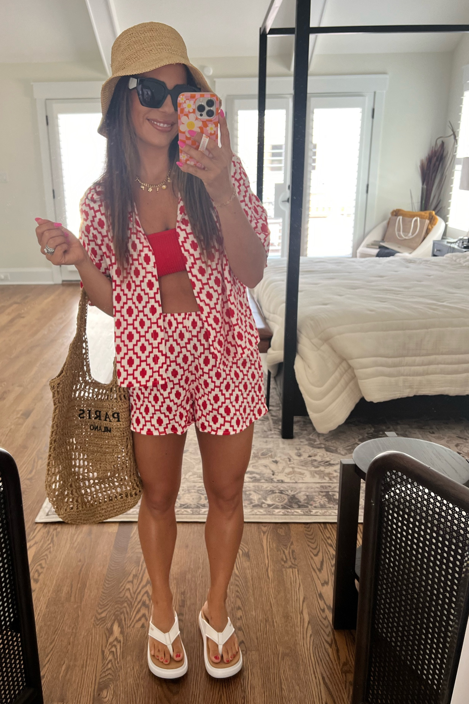 passed this set in target and immediately said yes!! could be a cute swim coverup, lounge set or even throw a pair of pants/shorts with the top!!! Wearing a size small in both!! 

#LTKSwim #LTKFindsUnder50 #LTKShoeCrush