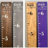 Custom Pine Wood Growth Chart Hand-Painted Wall Ruler | Etsy (US)