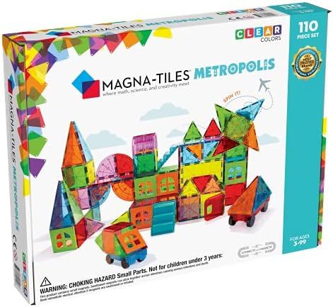 Magna-Tiles Metropolis Set, The Original Magnetic Building Tiles For Creative Open-Ended Play, Ed... | Amazon (US)