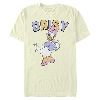 Mens Mickey & Friends Daisy Duck T Shirt - Beige - Small | Target