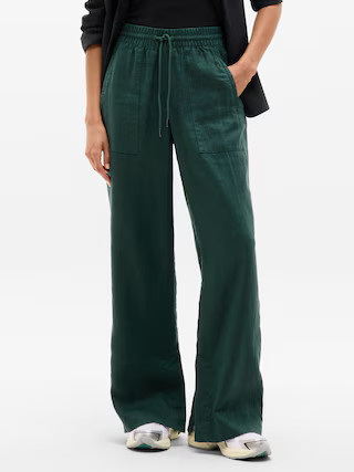 Retreat Linen High Rise Wide Leg Pant | Athleta