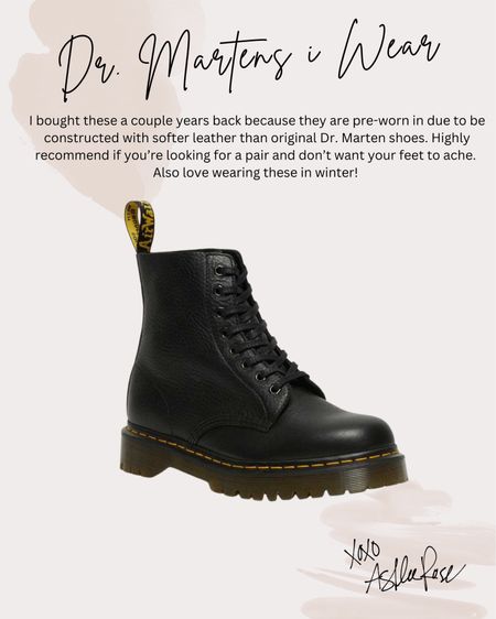 The best dr.martens in my opinion. Don’t hurt your feet like originals because leather is pebbled. 

#LTKSeasonal #LTKshoecrush #LTKstyletip