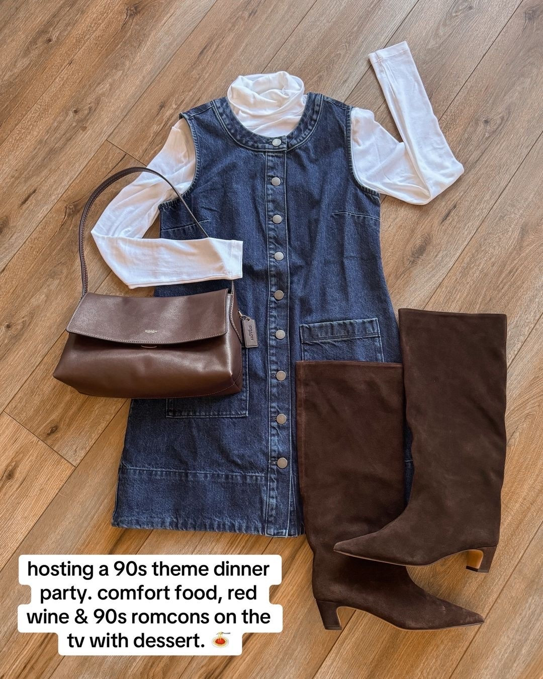 fall outfits. 90s outfit. denim
dress.

#LTKSeasonal #LTKSaleAlert #LTKootd