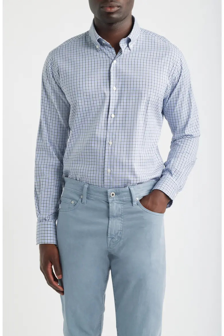 Marshall Check Performance Twill Button-Down Shirt (Men) | Nordstrom | Nordstrom